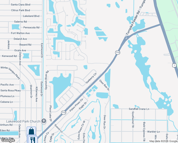 map of restaurants, bars, coffee shops, grocery stores, and more near 5647 Sunberry Circle in Fort Pierce