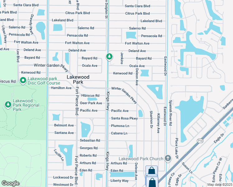 map of restaurants, bars, coffee shops, grocery stores, and more near 7104 Hibiscus Road in Fort Pierce