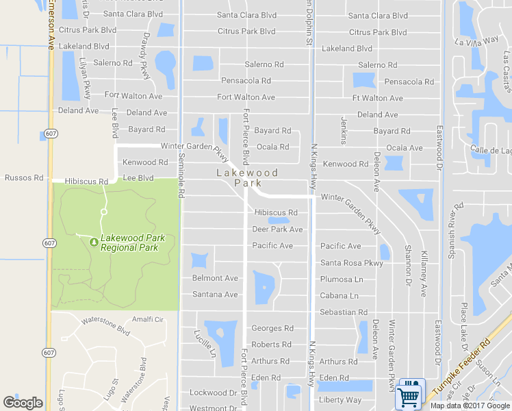 map of restaurants, bars, coffee shops, grocery stores, and more near 7604 Hibiscus Road in Fort Pierce