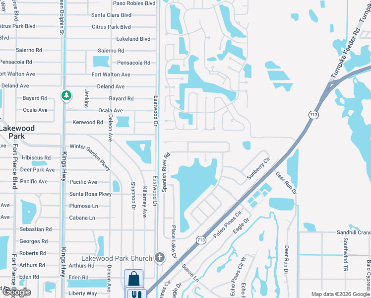 map of restaurants, bars, coffee shops, grocery stores, and more near 5828 Spanish River Road in Fort Pierce