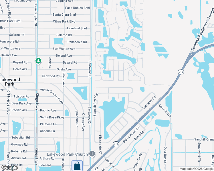 map of restaurants, bars, coffee shops, grocery stores, and more near 41 Vista De Laguna in Fort Pierce