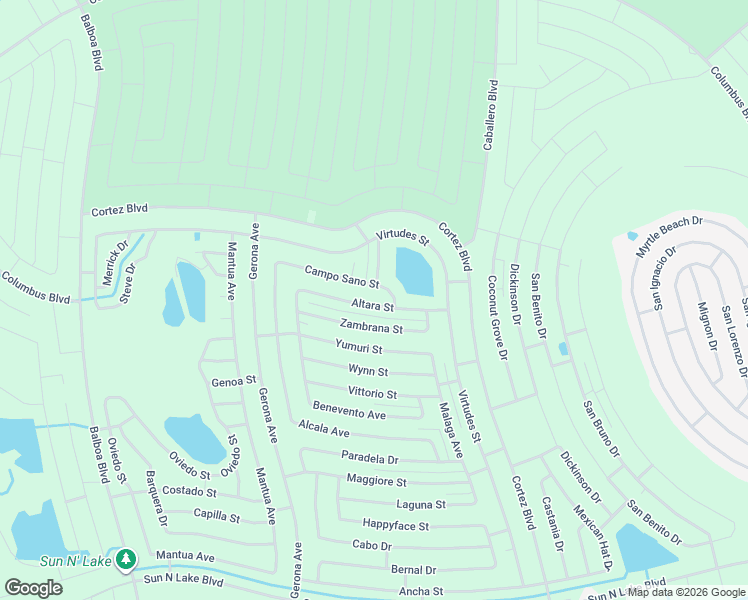 map of restaurants, bars, coffee shops, grocery stores, and more near 7812 Altara Street in Sebring