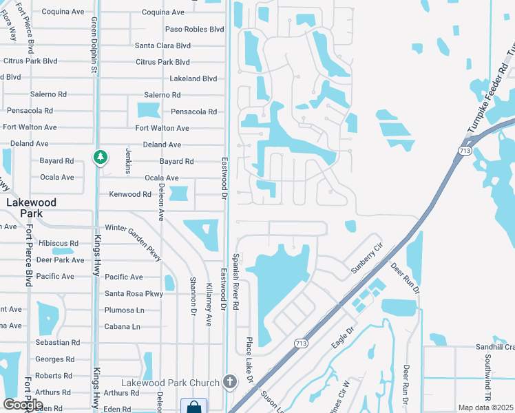 map of restaurants, bars, coffee shops, grocery stores, and more near 41 Vista De Laguna in Fort Pierce
