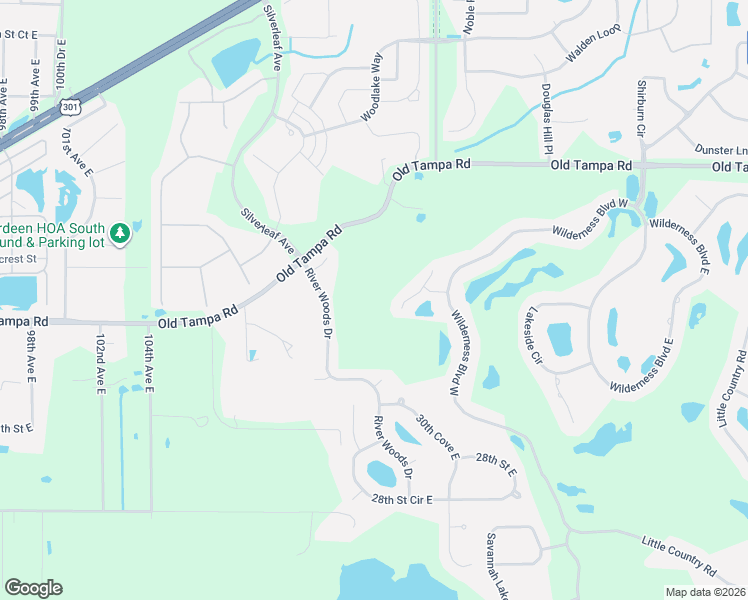 map of restaurants, bars, coffee shops, grocery stores, and more near 11209 Old Tampa Road in Parrish