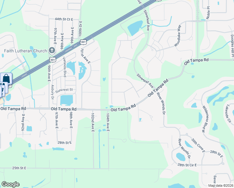 map of restaurants, bars, coffee shops, grocery stores, and more near 10419 Morning Marsh Lane in Parrish