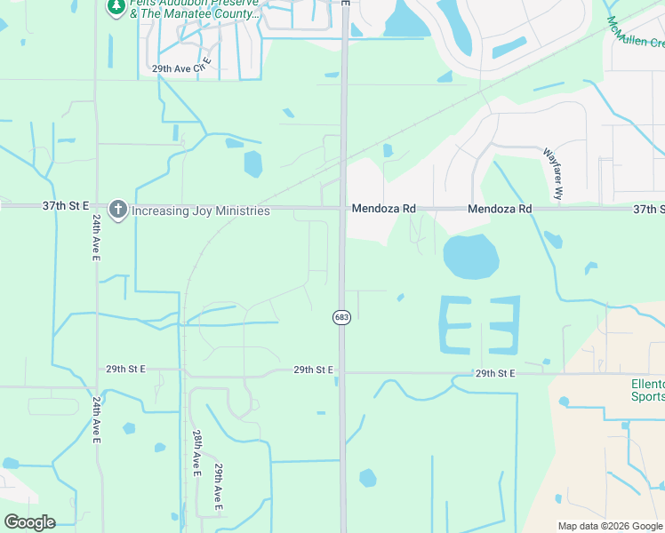 map of restaurants, bars, coffee shops, grocery stores, and more near 3210 Canberra Place in Palmetto