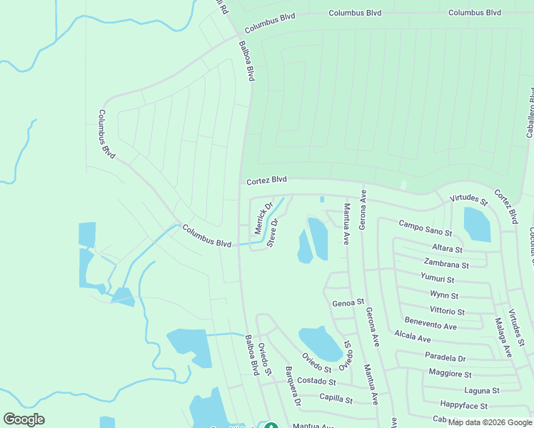 map of restaurants, bars, coffee shops, grocery stores, and more near 6424 Merrick Drive in Sebring