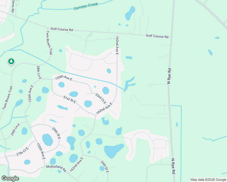 map of restaurants, bars, coffee shops, grocery stores, and more near 3409 162nd Avenue East in Parrish