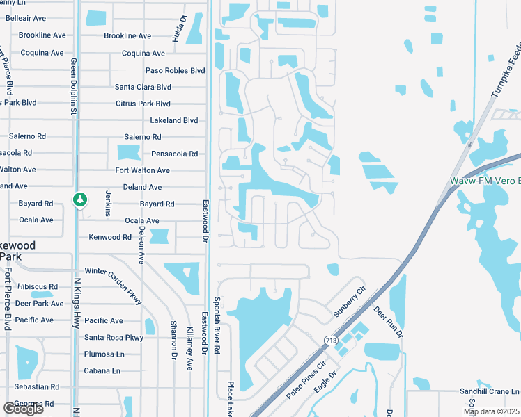map of restaurants, bars, coffee shops, grocery stores, and more near 18 Verde Vista in Fort Pierce