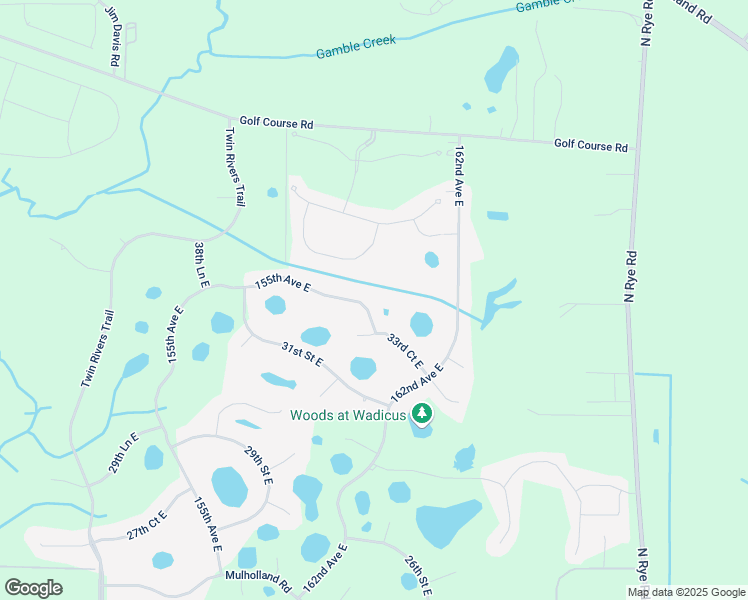 map of restaurants, bars, coffee shops, grocery stores, and more near 3877 155th Avenue East in Parrish