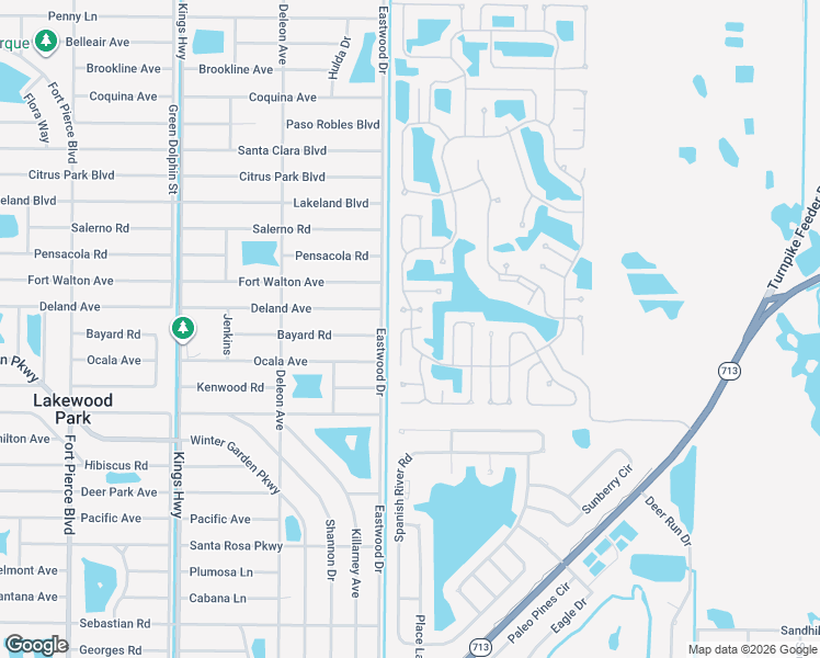 map of restaurants, bars, coffee shops, grocery stores, and more near 6 Rio De Palmas in Fort Pierce