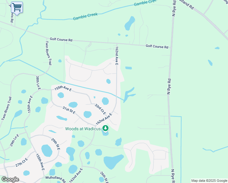 map of restaurants, bars, coffee shops, grocery stores, and more near 3605 162nd Avenue East in Parrish