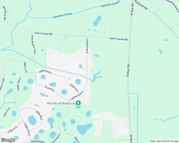 map of restaurants, bars, coffee shops, grocery stores, and more near 3605 162nd Avenue East in Parrish