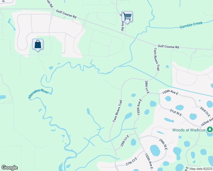 map of restaurants, bars, coffee shops, grocery stores, and more near 15312 37th Court East in Parrish