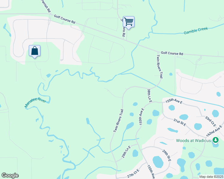 map of restaurants, bars, coffee shops, grocery stores, and more near 15312 37th Court East in Parrish