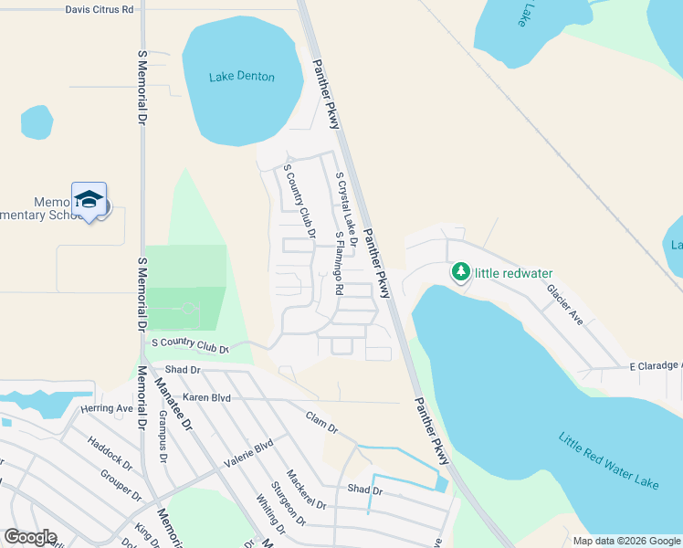 map of restaurants, bars, coffee shops, grocery stores, and more near 601 Southeast Turtles Turn in Avon Park