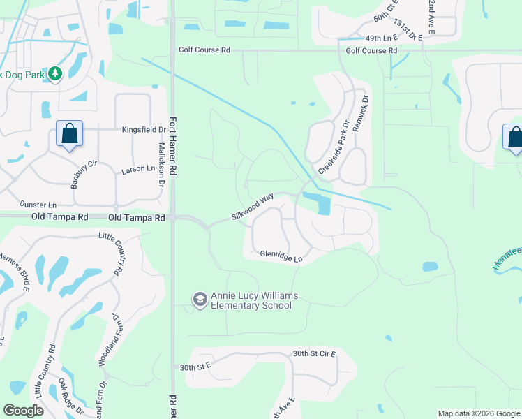 map of restaurants, bars, coffee shops, grocery stores, and more near 3767 Manorwood Loop in Parrish
