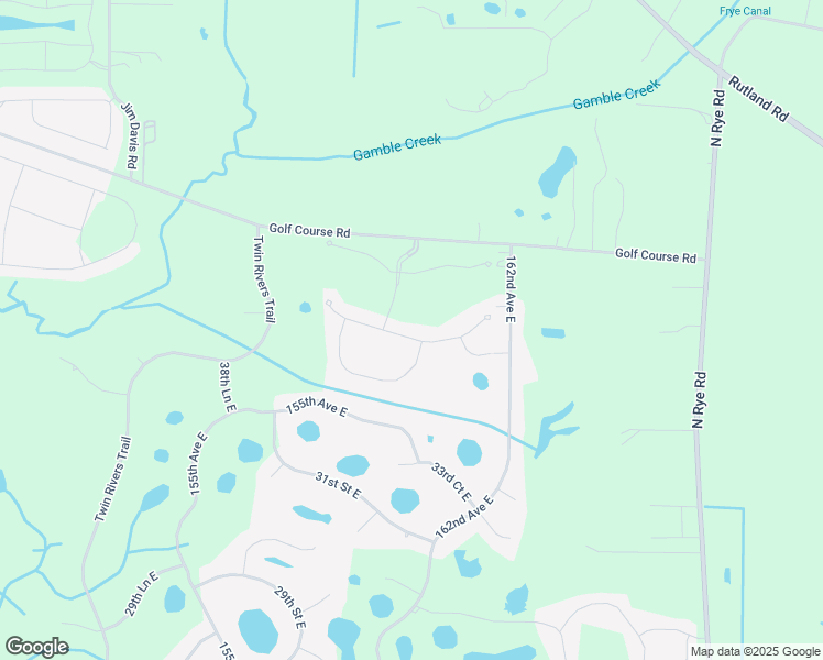map of restaurants, bars, coffee shops, grocery stores, and more near 16019 39th Glen East in Parrish