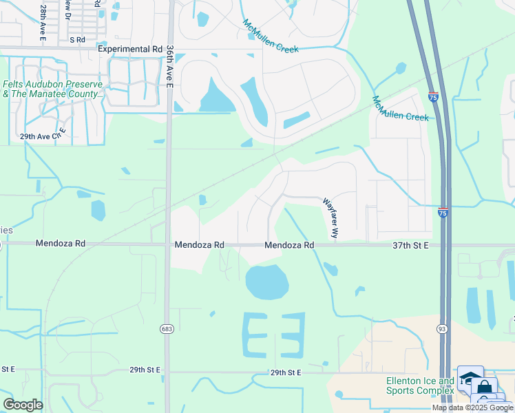 map of restaurants, bars, coffee shops, grocery stores, and more near 4065 Lindever Lane in Palmetto