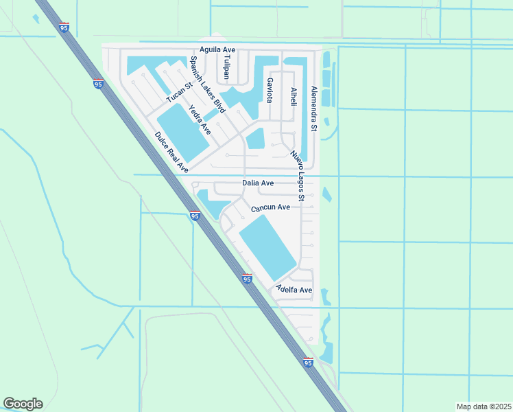 map of restaurants, bars, coffee shops, grocery stores, and more near 14300 Cancun Avenue in Fort Pierce