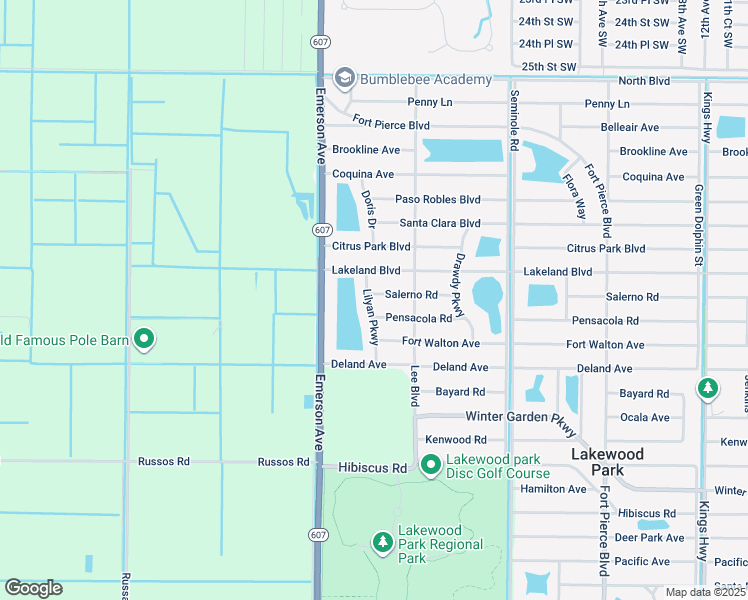 map of restaurants, bars, coffee shops, grocery stores, and more near 8605 Salerno Road in Fort Pierce