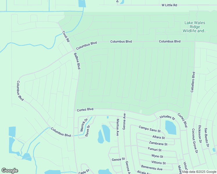 map of restaurants, bars, coffee shops, grocery stores, and more near 6540 Persis Drive in Sebring