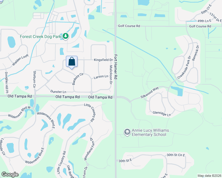 map of restaurants, bars, coffee shops, grocery stores, and more near 3915 Cardiff Place in Parrish