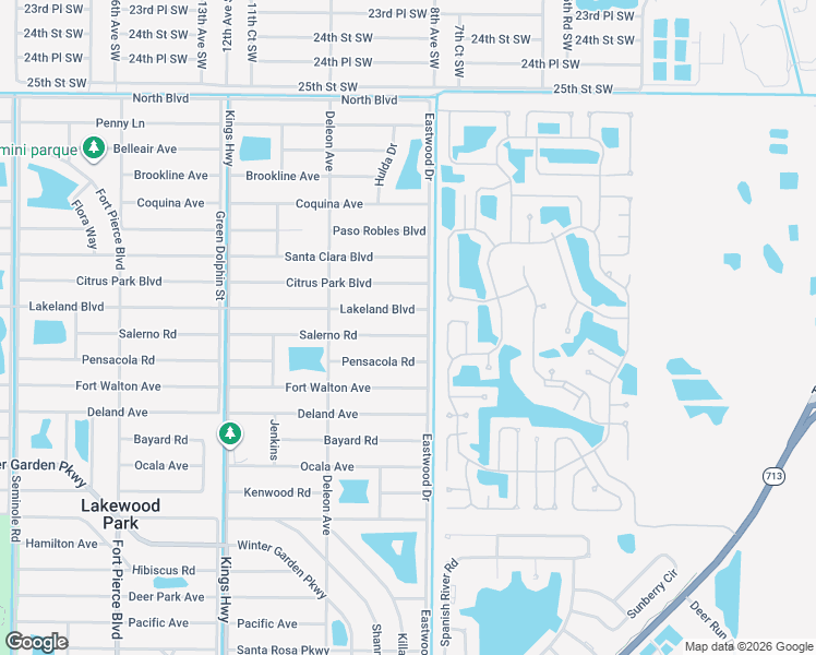 map of restaurants, bars, coffee shops, grocery stores, and more near 6601 Salerno Road in Fort Pierce