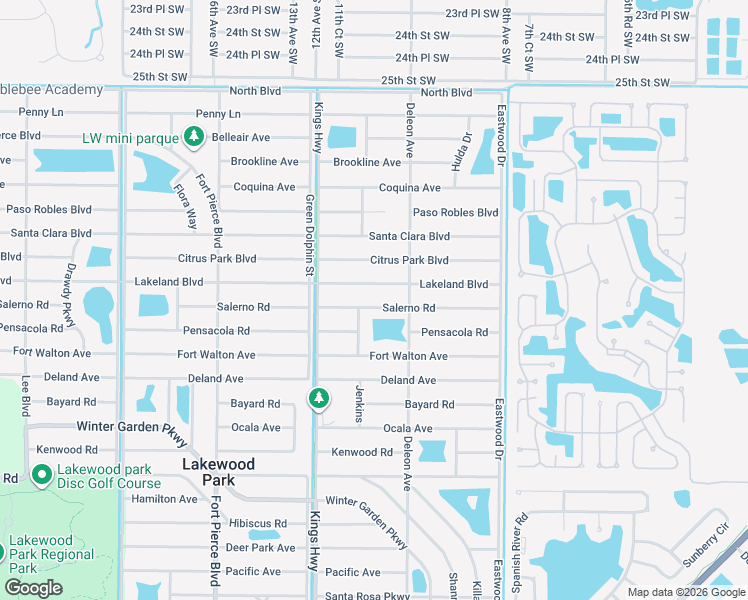 map of restaurants, bars, coffee shops, grocery stores, and more near 7005 Salerno Road in Fort Pierce