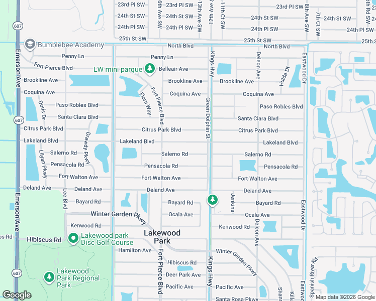 map of restaurants, bars, coffee shops, grocery stores, and more near 7407 Salerno Road in Fort Pierce