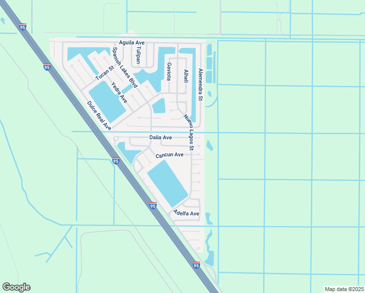map of restaurants, bars, coffee shops, grocery stores, and more near 14141 Cancun Avenue in Fort Pierce