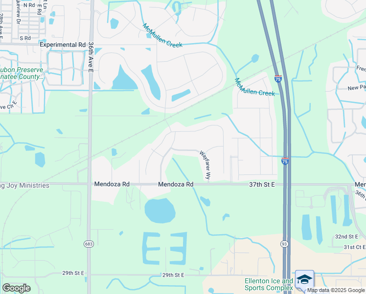 map of restaurants, bars, coffee shops, grocery stores, and more near 4038 Wayfarer Way in Palmetto