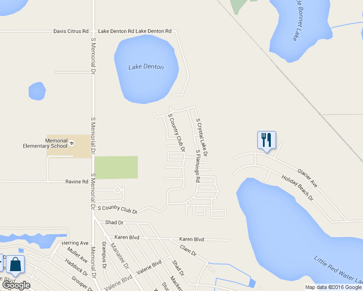 map of restaurants, bars, coffee shops, grocery stores, and more near 2753 South Country Club Drive in Avon Park