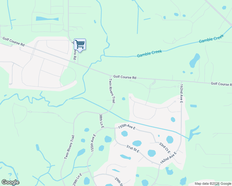 map of restaurants, bars, coffee shops, grocery stores, and more near 4008 Twin Rivers Trail in Parrish