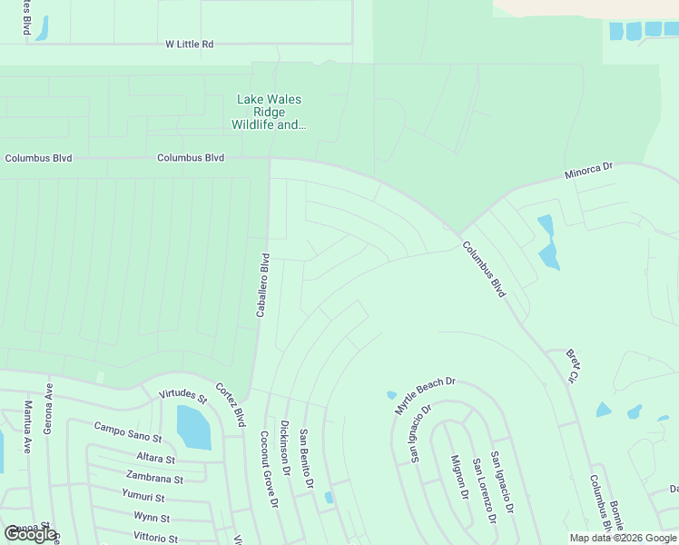 map of restaurants, bars, coffee shops, grocery stores, and more near 6545 Holden Road in Sebring