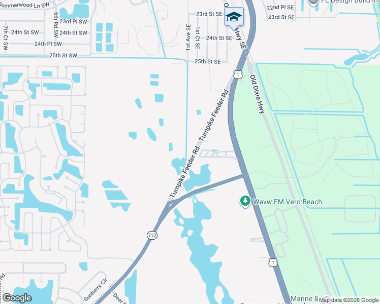 map of restaurants, bars, coffee shops, grocery stores, and more near 6423 Turnpike Feeder Road in Fort Pierce