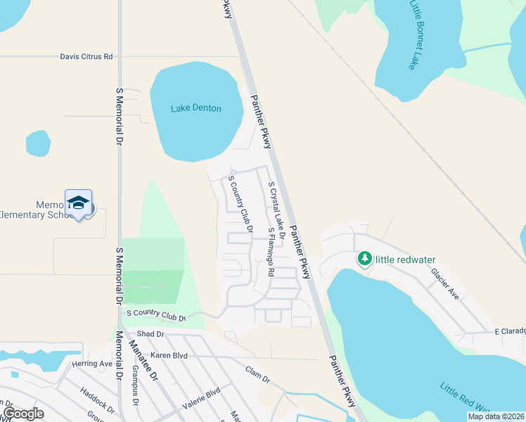 map of restaurants, bars, coffee shops, grocery stores, and more near 2729-2753 South Country Club Drive in Avon Park