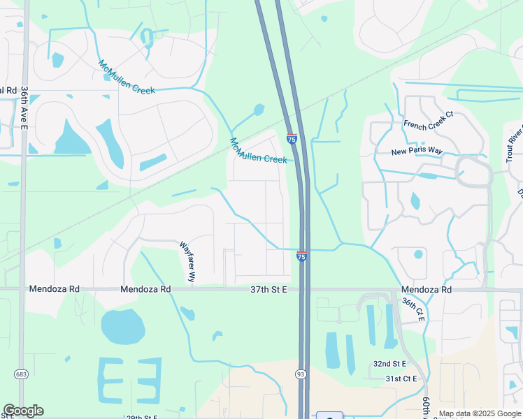 map of restaurants, bars, coffee shops, grocery stores, and more near 5018 Willow Preserve Way in Palmetto