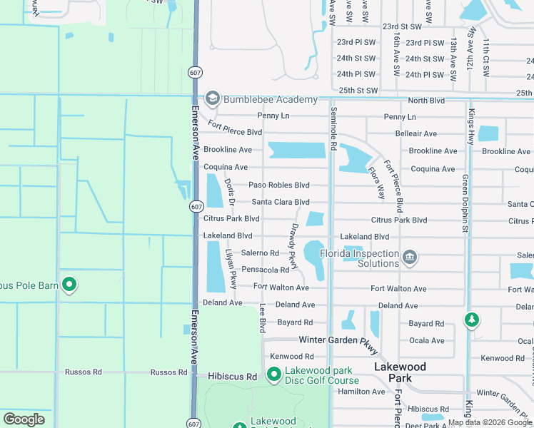 map of restaurants, bars, coffee shops, grocery stores, and more near 8407 Santa Clara Boulevard in Fort Pierce