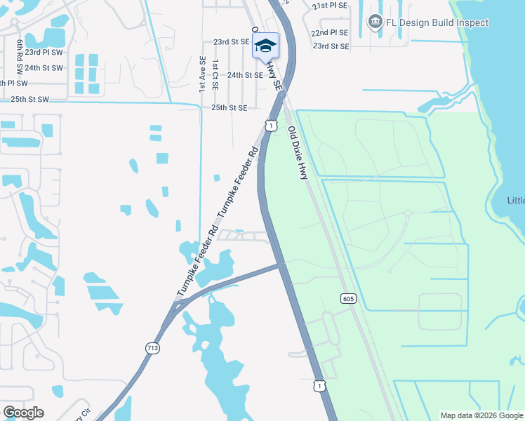 map of restaurants, bars, coffee shops, grocery stores, and more near 6581 U.S. Route 1 in Fort Pierce