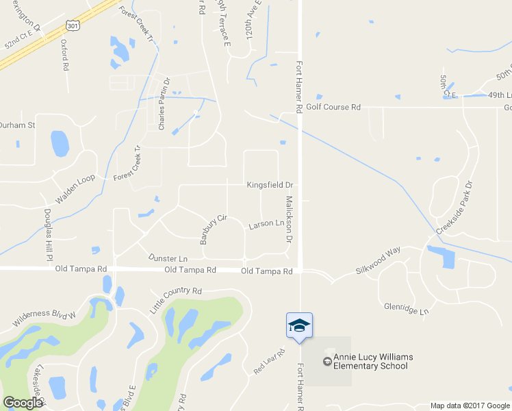 map of restaurants, bars, coffee shops, grocery stores, and more near 4219 Donnington Drive in Parrish