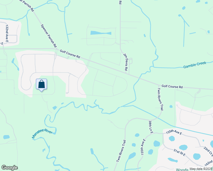 map of restaurants, bars, coffee shops, grocery stores, and more near 14855 Golf Course Road in Parrish