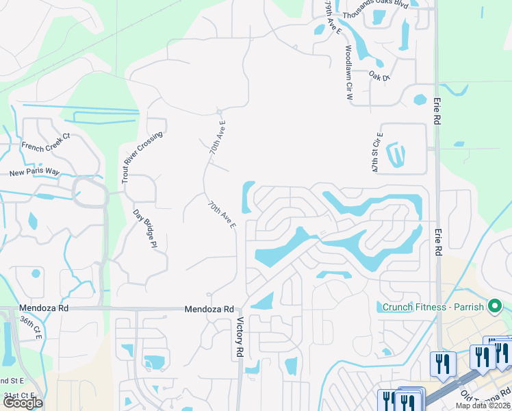 map of restaurants, bars, coffee shops, grocery stores, and more near 7201 Kings Drive in Ellenton