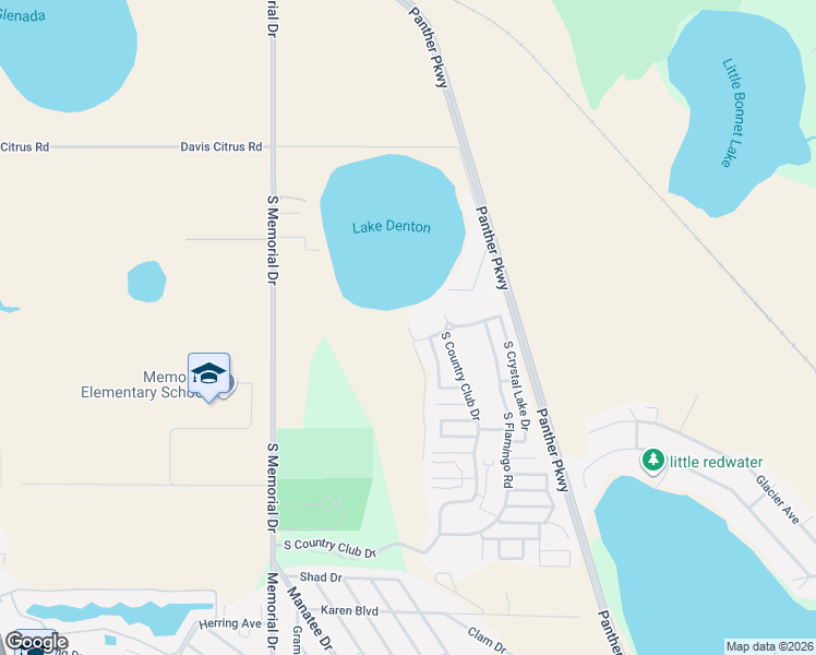map of restaurants, bars, coffee shops, grocery stores, and more near 402 East Crystal Lake Drive in Avon Park