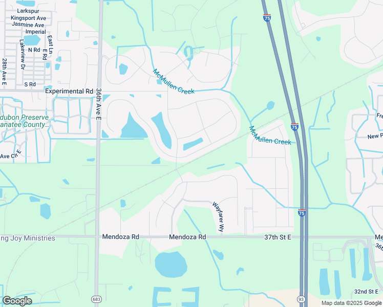 map of restaurants, bars, coffee shops, grocery stores, and more near 4434 Windy Hammock Way in Palmetto