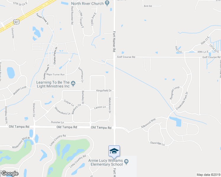 map of restaurants, bars, coffee shops, grocery stores, and more near 4353 Kingsfield Drive in Parrish