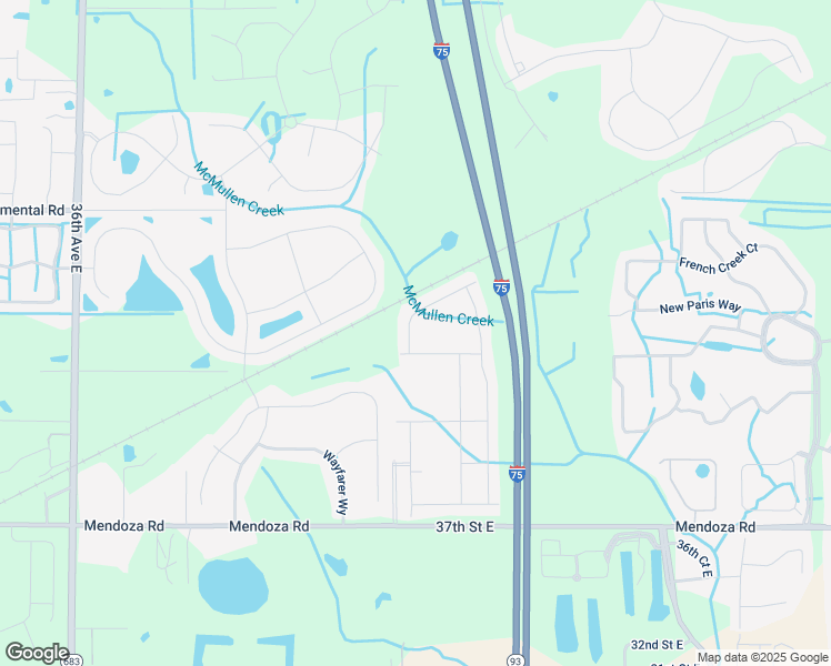 map of restaurants, bars, coffee shops, grocery stores, and more near 4921 Willow Breeze Way in Palmetto