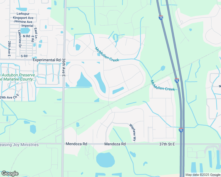map of restaurants, bars, coffee shops, grocery stores, and more near 4434 Windy Hammock Way in Palmetto