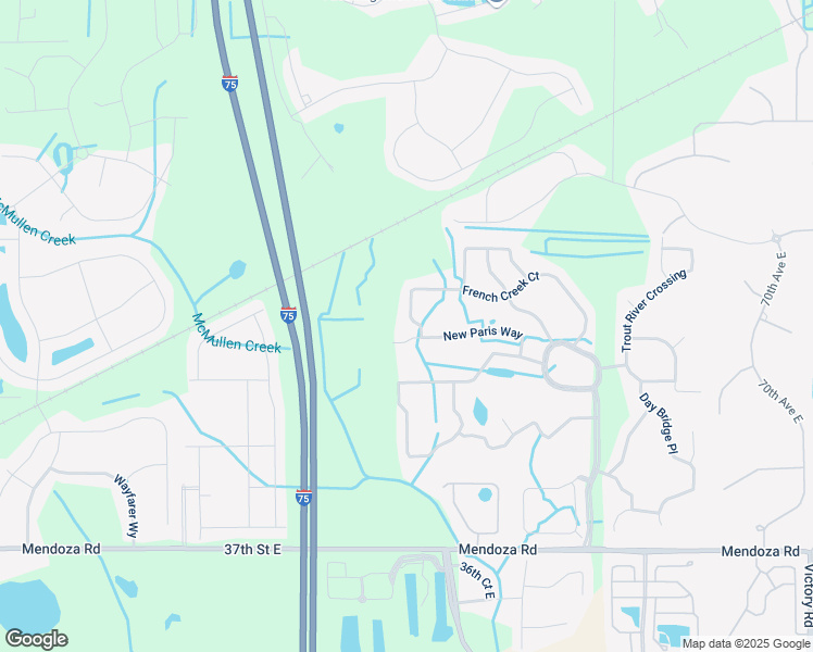 map of restaurants, bars, coffee shops, grocery stores, and more near 5710 French Creek Court in Ellenton