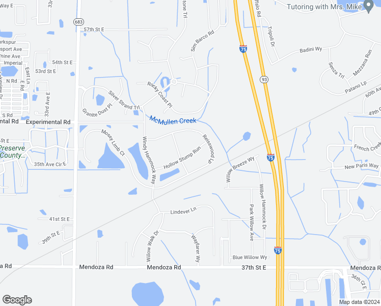 map of restaurants, bars, coffee shops, grocery stores, and more near 4420 Hollow Stump Run in Palmetto